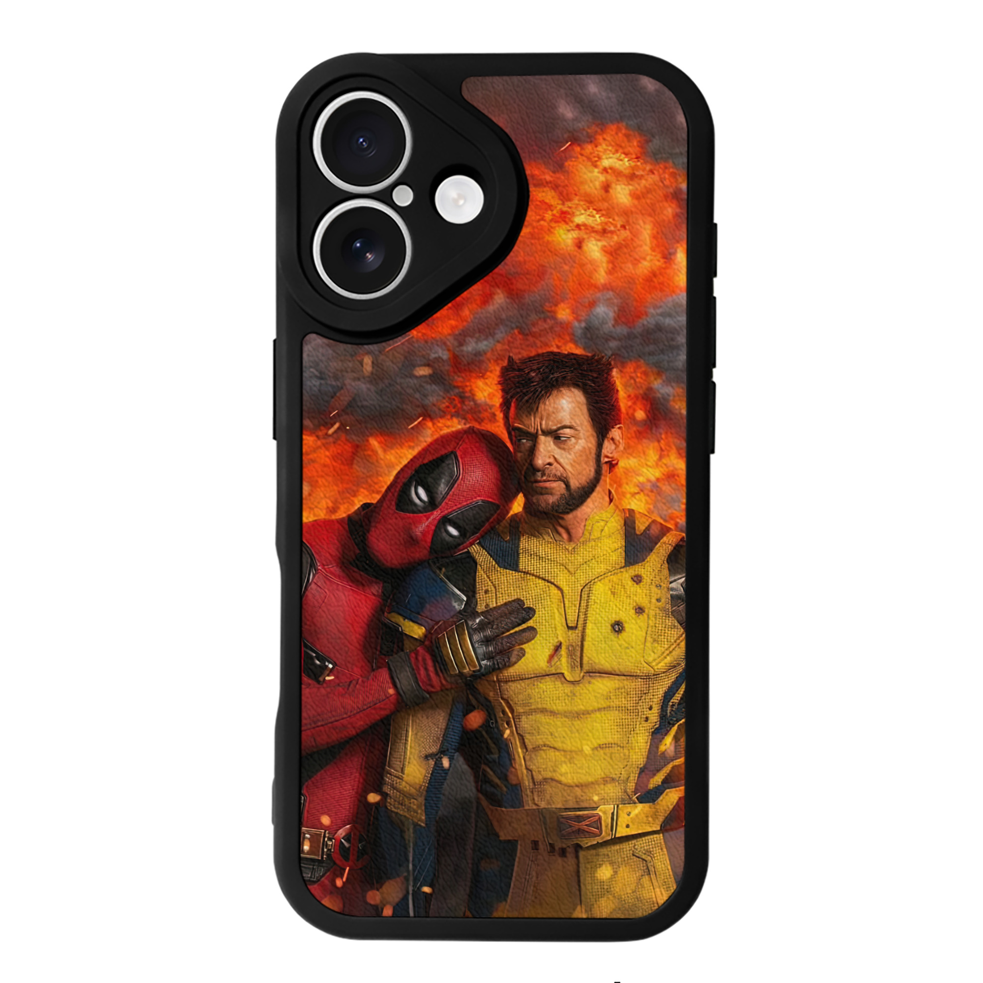 （画像用） Deadpool デッドプール 【iPhone 16シリーズ対応】シリコンスマホケース（レザー調） 材質：シリコン
